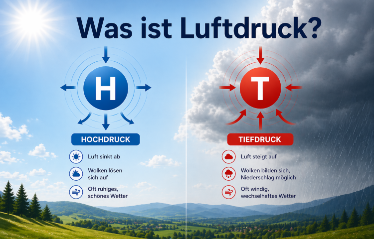Luftdruck einfach erklärt – Entstehung & Bedeutung für unser Wetter