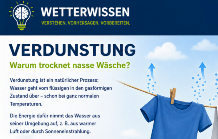 Was ist eigentlich Verdunstung? – Wetterwissen einfach erklärt.