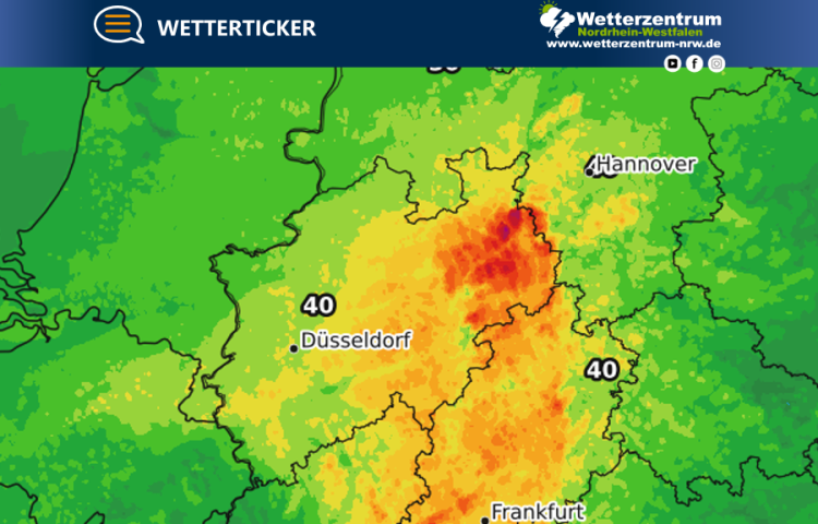 Spannende Wetterlage: Böenlinie mit teils schweren Sturmböen.