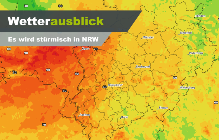 Sturmtief am Freitag: In NRW wird es verbreitet stürmisch